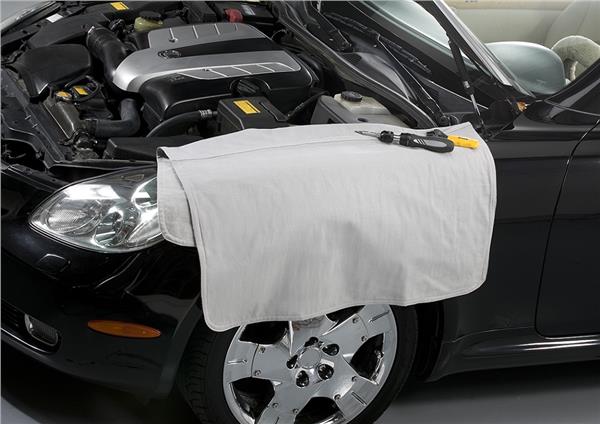 Grey Plushweave Vehicle Fender Protective Cover